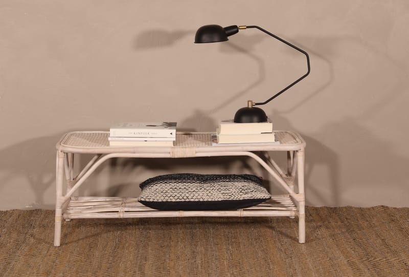 Glory Webbing soffbord i rotting 110 x 50 cm - Whitewash - Whitewash - Products - Möbler - Bord & matgrupp - Soffbord