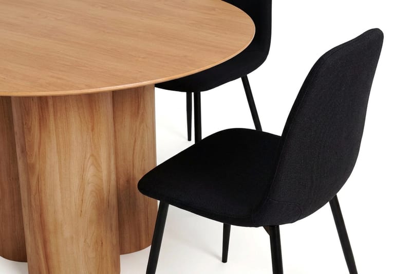 Juno Matgrupp runt 130 cm Ek med 6 Nibe Matstolar - Ek - Products - Möbler - Bord & matgrupp - Matgrupp