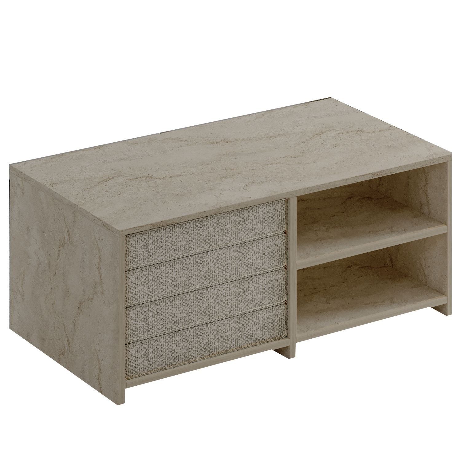 Kavon Soffbordsset 90x44,1x45 cm, Travertin
