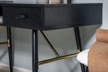 Gold Skrivbord 110 cm - Svart - Products - Möbler - Bord & matgrupp - Kontorsbord - Datorbord