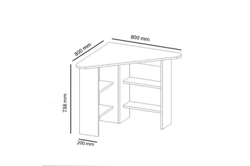 Kiolbassa Skrivbord 94 cm - Vit - Products - Möbler - Bord & matgrupp - Kontorsbord - Skrivbord - Hörnskrivbord