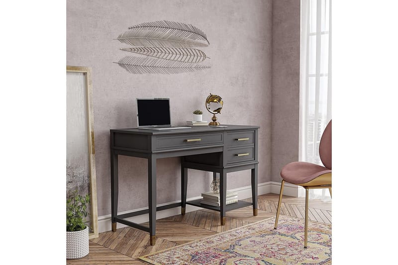 Westerleigh Höj-och Sänkbart Skrivbord 116 cm Förvaring Lådo - CosmoLiving - Products - Möbler - Bord & matgrupp - Kontorsbord - Skrivbord