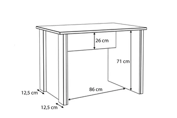Torelles Skrivbord 103 cm - Brun/Grå - Products - Möbler - Bord & matgrupp - Kontorsbord - Datorbord