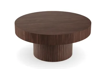 Kopparbo Soffbord 75 cm Runt Valnöt - Mörkbrunt valnötsträ - Products - Möbler - Bord & matgrupp - Soffbord