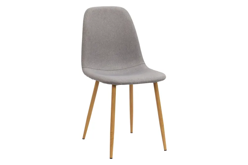 Kronblom Matbord 120 cm +  4 st Nibe stol grå med ek ben - Vit/Grå - Products - Möbler - Bord & matgrupp - Matgrupp