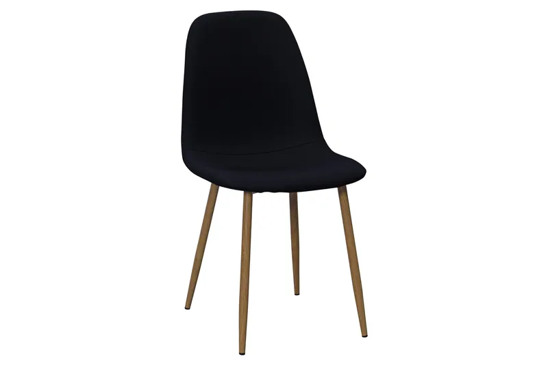 Kronblom Matbord 120 cm +  4 st Nibe stol svart med ek ben - Vit/Svart - Products - Möbler - Bord & matgrupp - Matgrupp