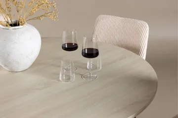 Lanzo Matgrupp 120 cm Rund med 4 Leone stolar - Whitewash/Beige - Products - Möbler - Bord & matgrupp - Matgrupp