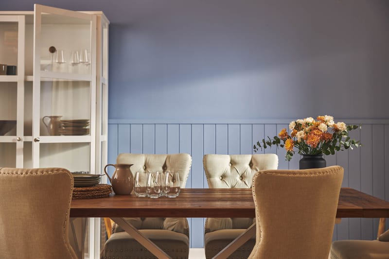 Lyon Förlängningsbar Matgrupp 200 cm inkl 6 Bergviken Stolar - Brun/Vit - Products - Möbler - Bord & matgrupp - Matgrupp