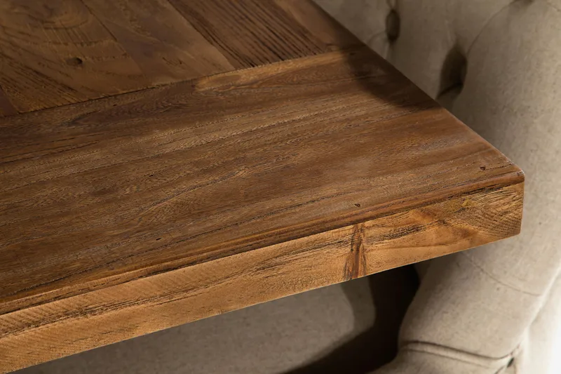 Lyon Förlängningsbar Matgrupp 200 cm med 6 Viktoria Fåtölj - Brunt Trä / Natur Beige - Products - Möbler - Bord & matgrupp - Matgrupp