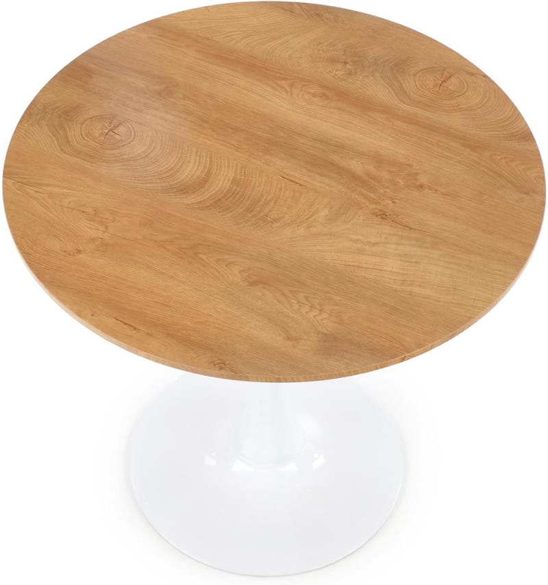 Matbord ek/vit Ø80 cm - Astrid - Ek/Vit - Products - Möbler - Bord & matgrupp - Matbord & köksbord
