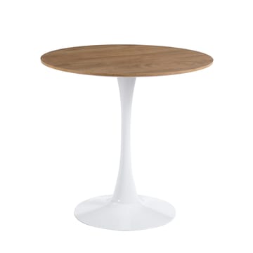Matbord ek/vit Ø80 cm - Astrid - Ek/Vit - Products - Möbler - Bord & matgrupp - Matbord & köksbord