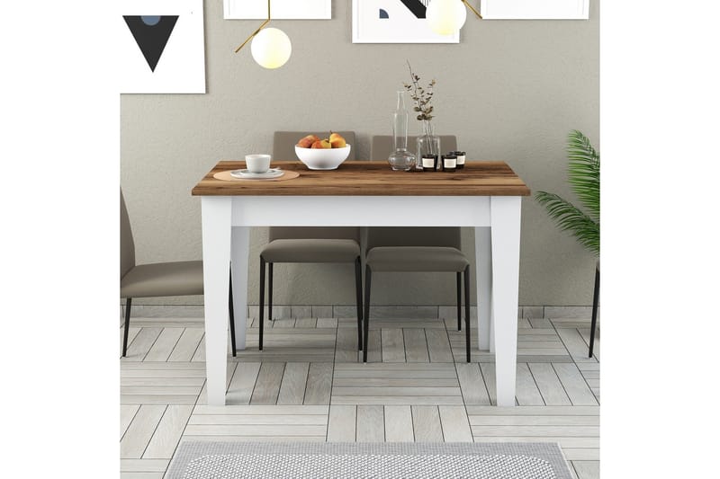 Levents Matbord 110x72 cm Brun/Vit - Hanah Home - Products - Möbler - Bord & matgrupp - Matbord & köksbord