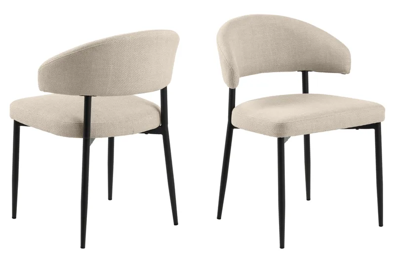 Uppveda Ovalt Matbord 180x90 cm med 4 Sawako Stolar - Beige - Products - Möbler - Bord & matgrupp - Matgrupp