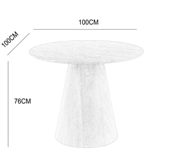 Moi runt matbord Ø100 cm - Ek - Ek - Products - Möbler - Bord & matgrupp - Matbord & köksbord