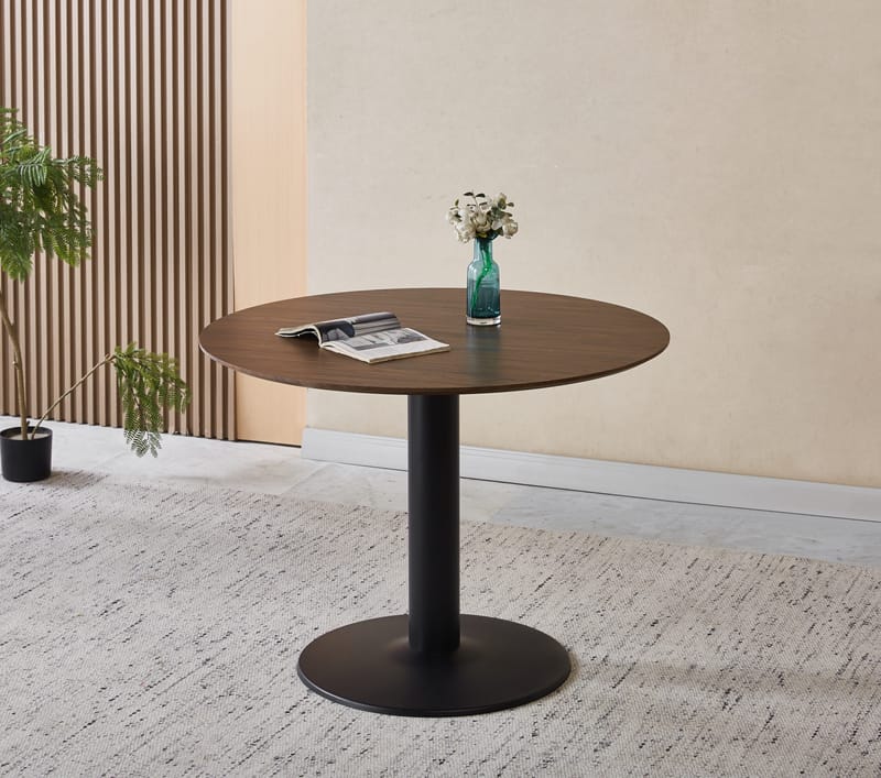 Noah runt matbord Ø100 cm - Valnöt - Valnöt - Products - Möbler - Bord & matgrupp - Matbord & köksbord