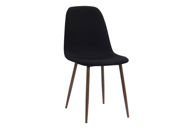 Noira Ovalt Matbord 220 cm Svart +  8 st Nibe stol svart med valnöt ben - Svart - Products - Möbler - Bord & matgrupp - Matgrupp