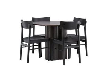 Olivia Matgrupp + 4 stolar - Mocca - Products - Möbler - Bord & matgrupp - Matgrupp