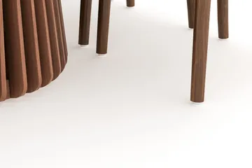 Peyra Matgrupp 200 cm Ovalt med 6 Dastoori Matstol - 2220070-6,1893316-1 - Valnöt - Products - Möbler - Bord & matgrupp - Matgrupp