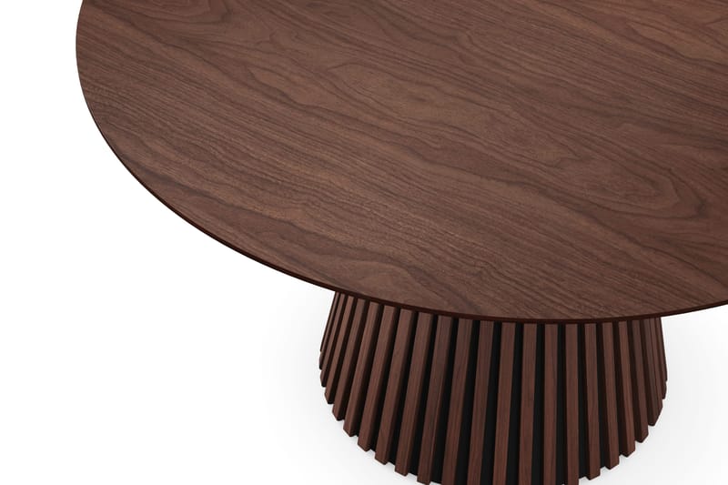 Peyra Runt Matbord 130 cm Fanér - Valnöt - Products - Möbler - Bord & matgrupp - Matbord & köksbord
