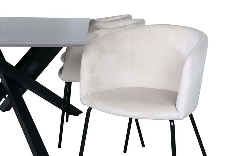 Piazza Matgrupp 180 cm Rektangulär med 6 Berit stolar - Beige - Products - Möbler - Bord & matgrupp - Matgrupp