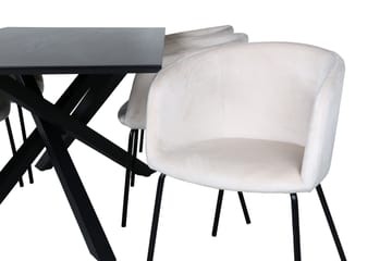 Piazza Matgrupp 180 cm Rektangulär med 6 Berit stolar - Beige - Products - Möbler - Bord & matgrupp - Matgrupp