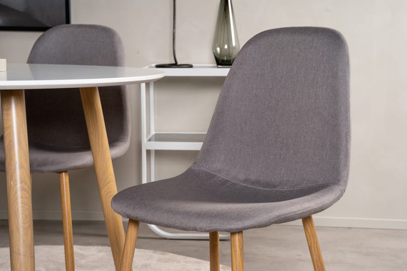 Plaza Matgrupp 100 cm Rund med 4 Polar stolar - Natur - Products - Möbler - Bord & matgrupp - Matgrupp