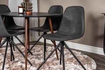 Plaza Matgrupp 100 cm Rund med 4 Polar stolar - Svart - Products - Möbler - Bord & matgrupp - Matgrupp