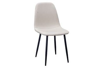 Ratliff Matbord 180 cm Förlängningsbart med illäggsskiva +  6 st Nibe stol beige med svarta ben - Vit/Beige - Products - Möbler - Bord & matgrupp - Matgrupp