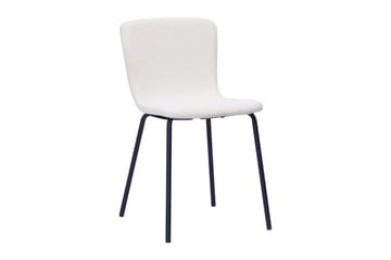 Richeto Matbord 210 cm med 6 Katy Matstolar - Naturlig finish / Vit Bouclé / Metallben Svart - Products - Möbler - Bord & matgrupp - Matgrupp