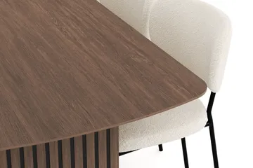 Richeto Matgrupp Rökt Ek 240 cm med 6 Gemmiano Matstolar - Rökt ek - Products - Möbler - Bord & matgrupp - Matgrupp