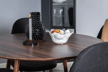 Ridones Matgrupp 100 cm Rund inkl 4 Ypas Stolar - Brun/Svart - Products - Möbler - Bord & matgrupp - Matgrupp