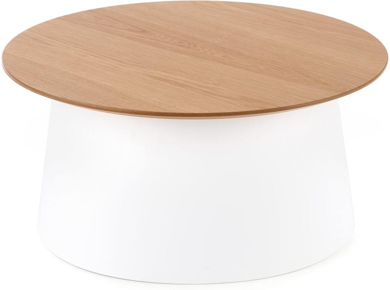 Saranda soffbord Ø69 cm - Vit - Vit - Products - Möbler - Bord & matgrupp - Soffbord