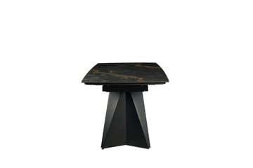 Saturnus matbord förlängningsbart 165-240 cm - Keramisk toppskiva - Matt svart/grå/brun marmormönstrad - Products - Möbler - Bord & matgrupp - Matbord & köksbord