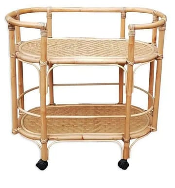 Serveringsvagn i rotting - Natur - Products - Möbler - Bord & matgrupp - Serveringsvagn & serveringsbord - Rullvagn, rullbord & serveringsbord