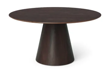 Siena Stort Matbord Runt 150cm Fanér - Mörkbrun Rökt ek - Products - Möbler - Bord & matgrupp - Matbord & köksbord