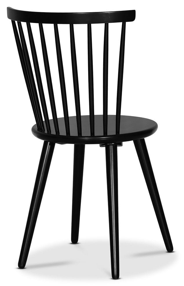 Sintorp matgrupp, runt matbord Ø115 cm inkl 4 st Castor pinnstolar - Svart marmor (Laminat) - Svart marmorlaminat - Products - Möbler - Bord & matgrupp - Matgrupp