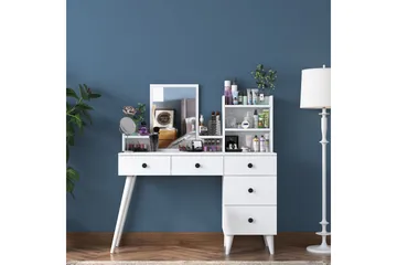 Junji Sminkbord 118,2x93,8 cm Vit - Hanah Home - Products - Möbler - Bord & matgrupp - Sminkbord & toalettbord