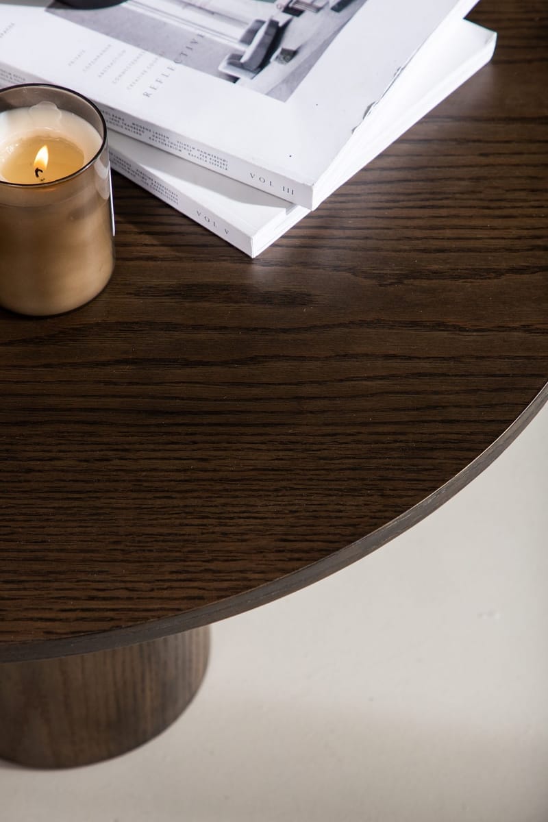 Soffbord Ø80 cm mocka - Olivia - Mocka - Products - Möbler - Bord & matgrupp - Soffbord