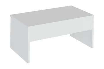 Furny Home Soffbord 90 cm Höj- och Sänkbar med Förvaring - Vit - Products - Möbler - Bord & matgrupp - Soffbord - Soffbord med förvaring