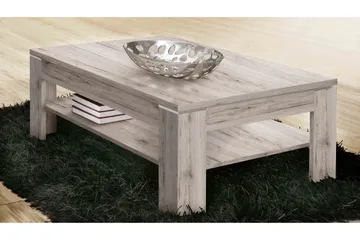 Perkhill Soffbord 120 cm med Förvaring Hylla - Brun/Natur - Products - Möbler - Bord & matgrupp - Soffbord - Soffbord med förvaring