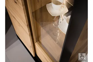 Quant Soffbord 100 cm med Förvaring 2 Lådor + Hylla - Ekfärg/Svart - Products - Möbler - Bord & matgrupp - Soffbord - Soffbord med förvaring