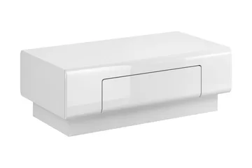 Toreno Soffbord 110 cm med Förvaring Hylla + Låda - Vit - Products - Möbler - Bord & matgrupp - Soffbord - Soffbord med förvaring