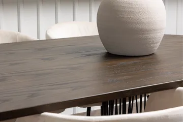 Stone Matgrupp 220 cm Rektangulär med 6 Berit stolar - Beige - Products - Möbler - Bord & matgrupp - Matgrupp