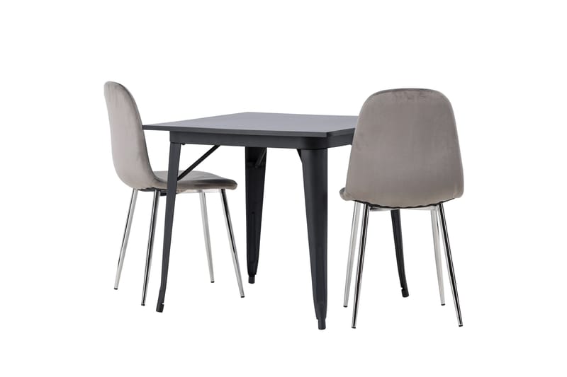 Tempe Matgrupp 80 cm Rektangulär med 2 Eva stolar - Svart - Products - Möbler - Bord & matgrupp - Matgrupp