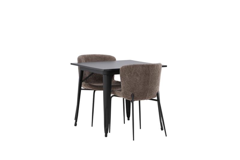 Tempe Matgrupp 80 cm Rektangulär med 2 Modesto stolar - Svart - Products - Möbler - Bord & matgrupp - Matgrupp