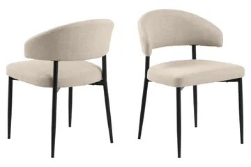 Uppveda Matbord 120 cm Rund med 4 Sawako Stolar - Brun - Products - Möbler - Bord & matgrupp - Matgrupp