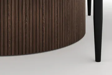 Uppveda Matbord 120 cm Rund med 4 Sawako Stolar - Brun - Products - Möbler - Bord & matgrupp - Matgrupp