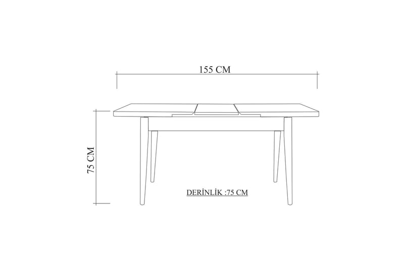Valsot Matbord 110 cm - Ek - Products - Möbler - Bord & matgrupp - Matbord & köksbord