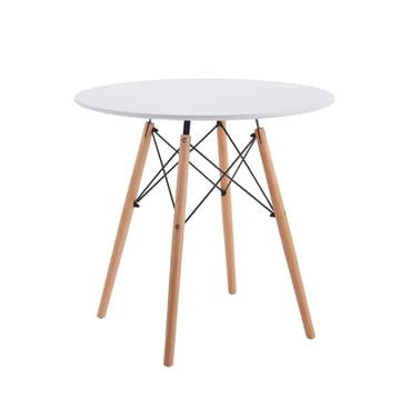 Vilgot runt matbord Ø80 cm - Vit / Trä - Vit/Trä - Products - Möbler - Bord & matgrupp - Matbord & köksbord