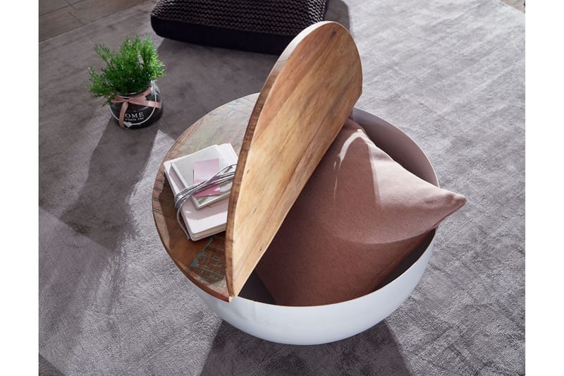 Willowdale Soffbord 60 cm Runt - Brun/Vit - Products - Möbler - Bord & matgrupp - Soffbord